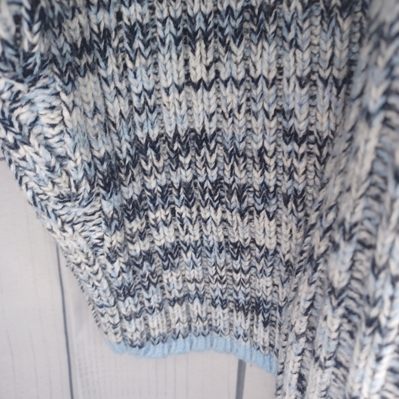 Vintage Y2K Southpole Knit Sweater Mens Size Medium Blue Big Front Logo Casual - Picture 5 of 13